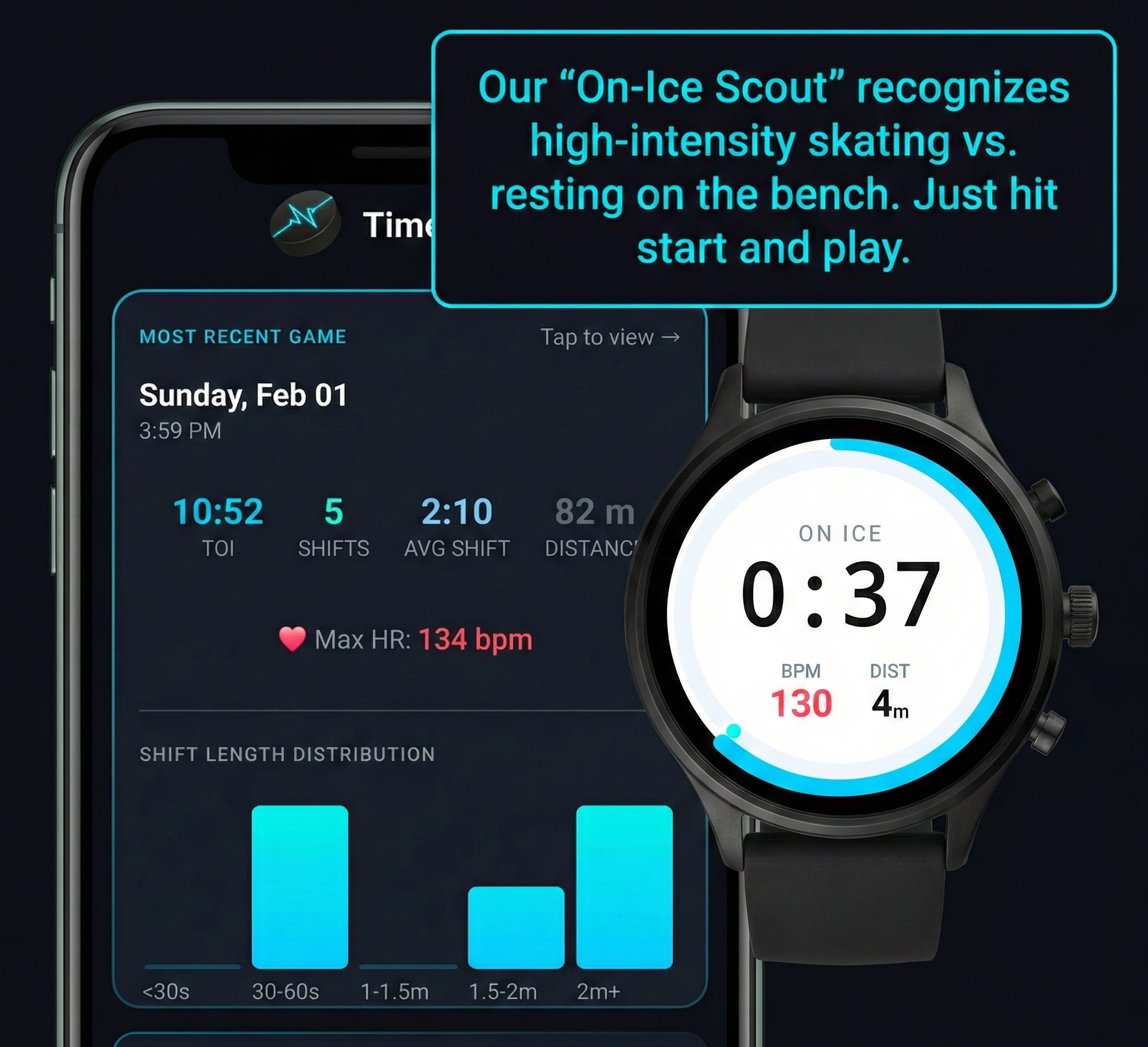 Time On Ice App Screenshot